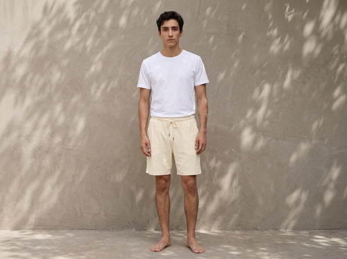 Shorts de toalla blancos de 98 Coast Avenue