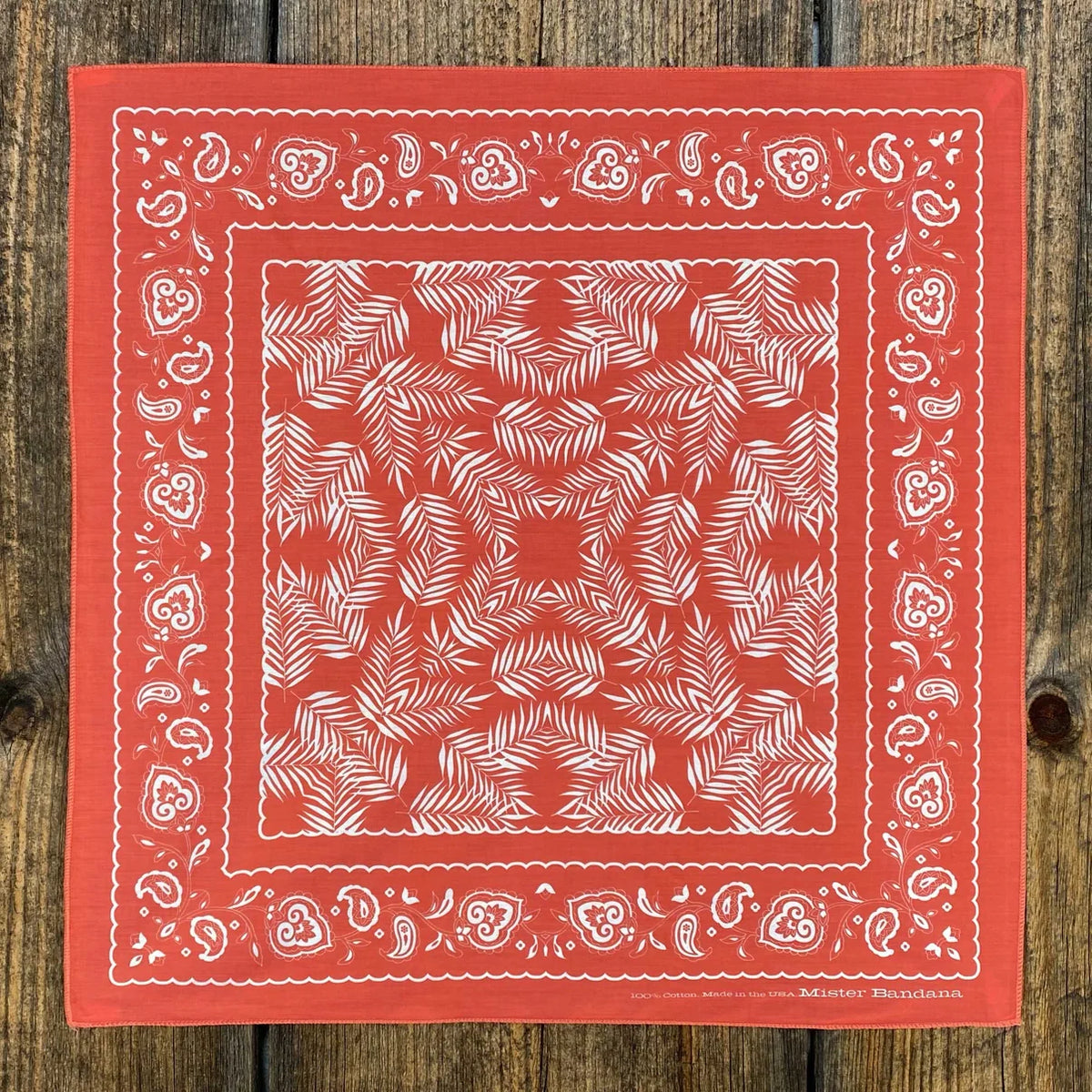 Mr. Bandana | Bandana Wild Palms Coral - SILKY 22