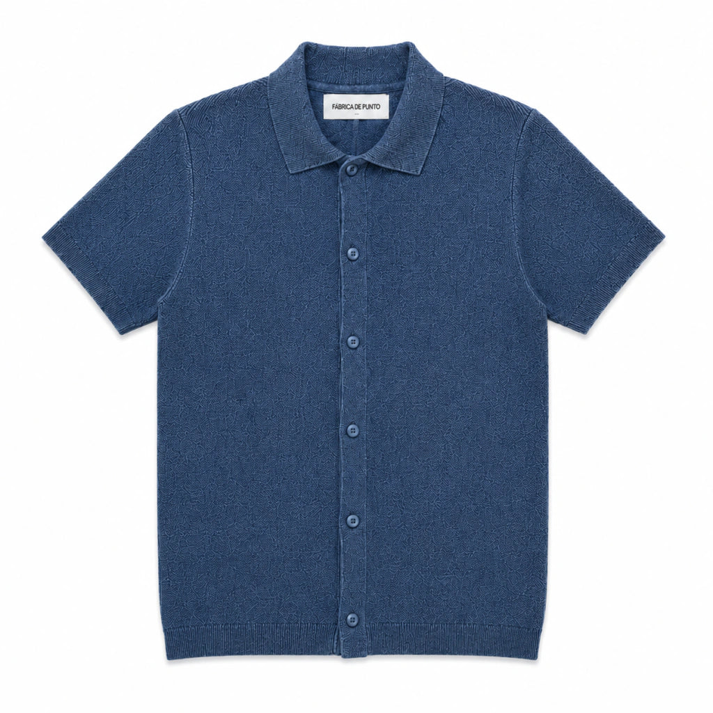 Fábrica de Punto | Playera Piqué Aberturas Botones